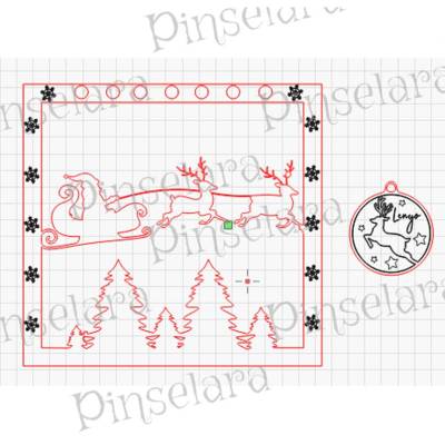 Laser Cut File, Weihnachtsmann, Tisch Dekoration, Weihnachten, Lasercut, Digitaler Download