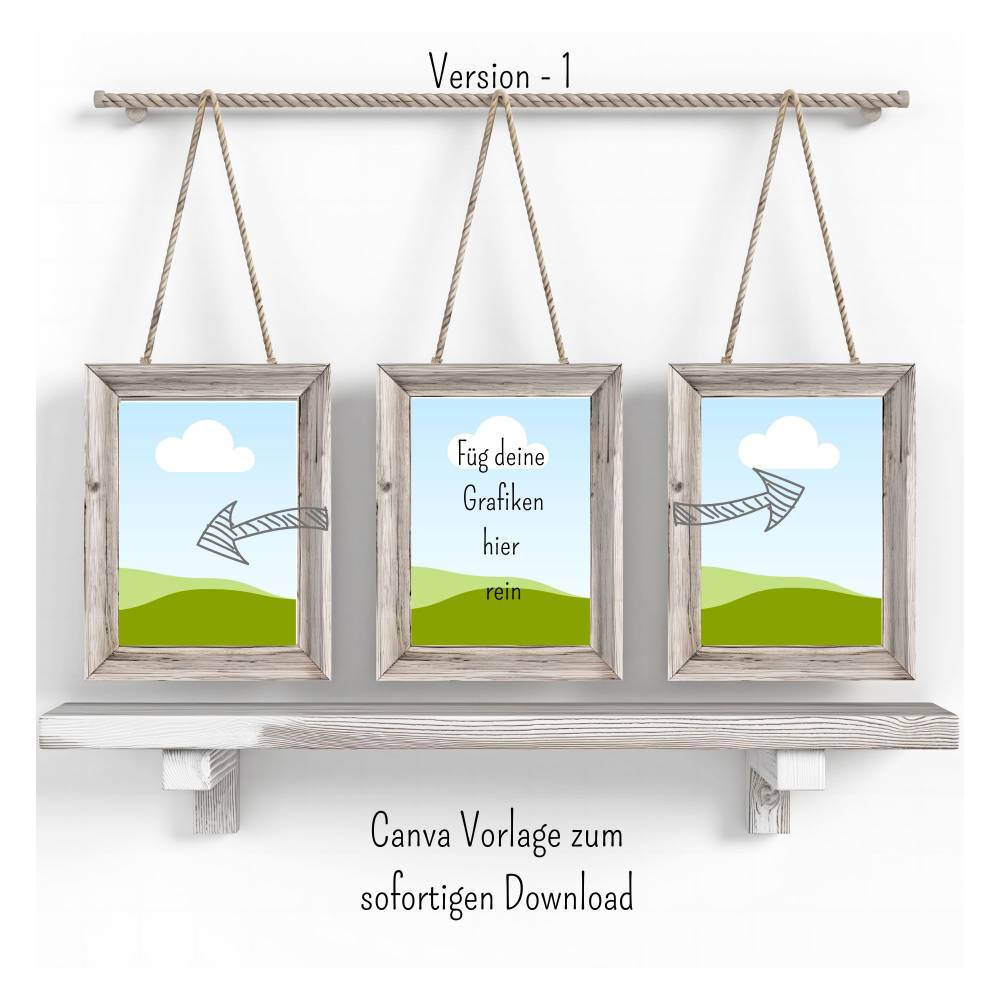 Mockup-Vorlage für Canva zum sofortigen downloaden Bild 1