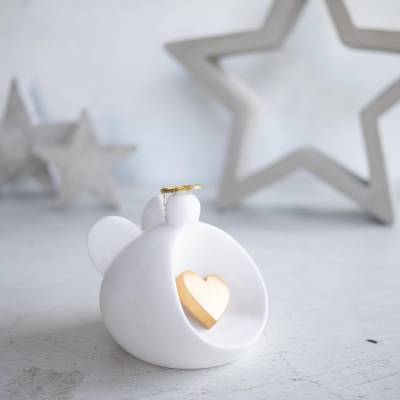 Kugelrunder Engel Weihnachtsdeko Weihnachtsengel Schutzengel Raysin Beton Hygge