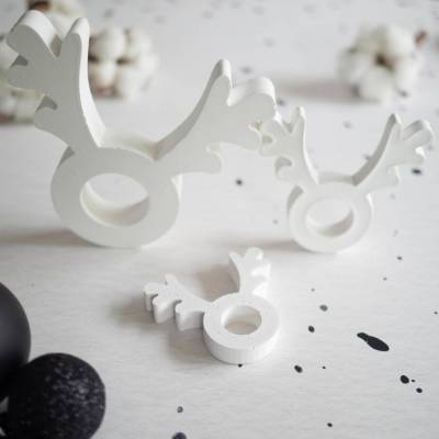 Elche Elchis Weihnachtsdeko Rentier Serviettenring Raysin Beton Hygge
