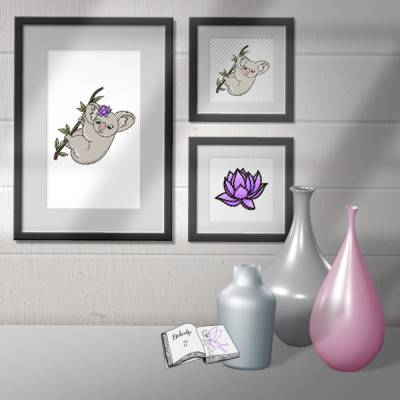 Digiset Koala mit Lotus