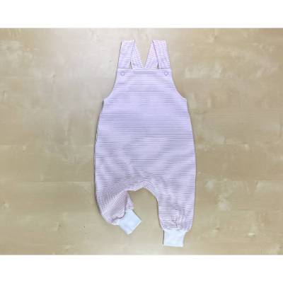 Latzhose Gr. 68/74; Babylatzhose gestreift aus Jersey; schlichtes Design 