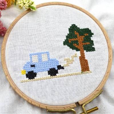 Stickdatei Auto Kreuzstich