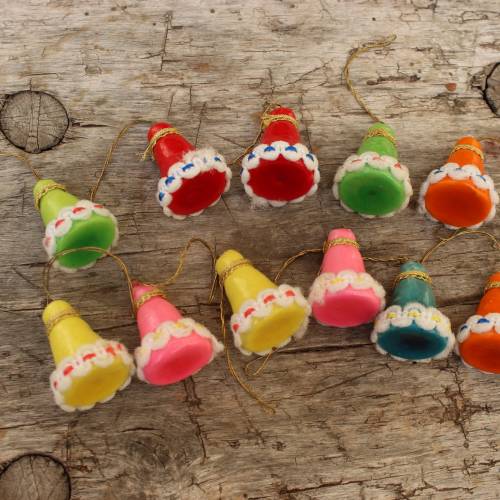 11 tlg. Osterglocken Oster Glocken Set Erzgebirge Osterschmuck Osterdeko