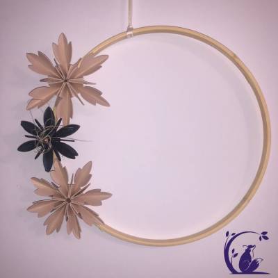 20cm Flower Hoop, Türkranz, Blumenring,