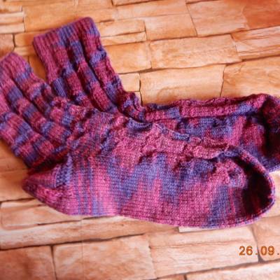 Handgestrickte tolle warme Männersocken,