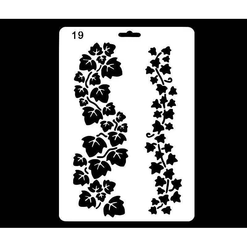Efeu Wein Ranke Schablone Scrapbooking flower Stencil DIY Basteln Druck  Malen
