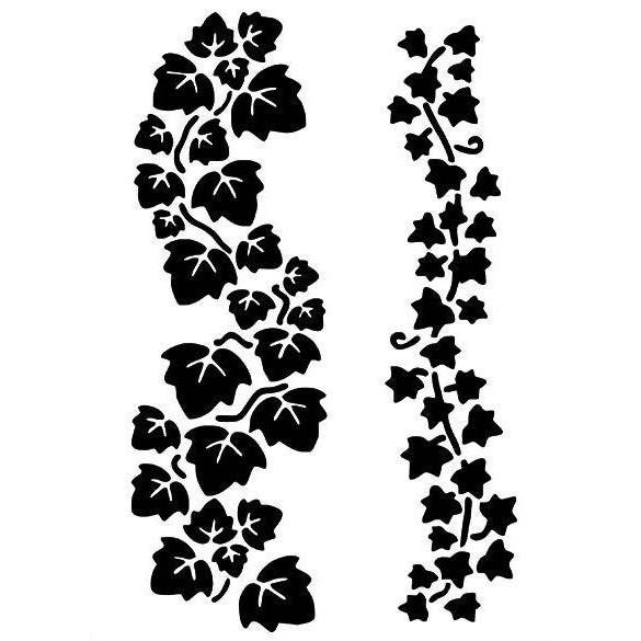 Efeu Wein Ranke Schablone Scrapbooking flower Stencil DIY Basteln Druck  Malen