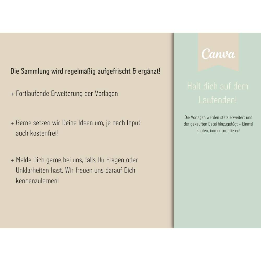 Life Coaching Canva-Vorlagen Paket auf DEUTSCH, Social Media, Arbeitsblätter, E-Book etc. Bild 8