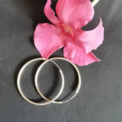 Creolen, mittelgroß, 925 Sterling (Creo3)