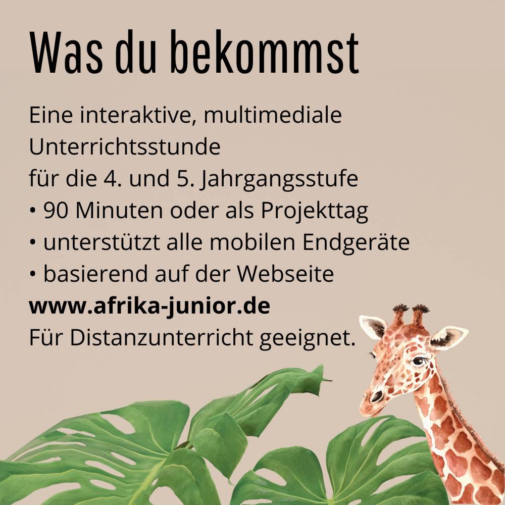 Digitale Unterrichtseinheit Afrika der bunte Kontinent, ideal für Projekttage für die 4. und 5. Klasse Bild 7