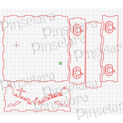 Laser Cut File, Halloween Box, Garten Deko, Deko Halloween, Lasercut, Digitaler Download