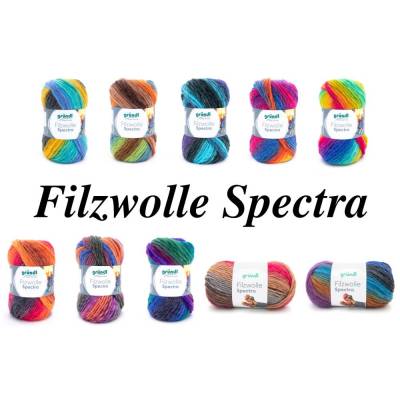 64,50 € / 1 kg Gründl ’Filzwolle Spectra’ z.B. für Puschen, Taschen, Körbe usw. Wolle Schurwolle in 10 Farbvarianten