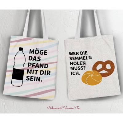 Taschen - Plottbundle Brötchen und Pfand