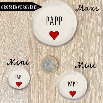 Papp Button 3 Größen nach Wahl
