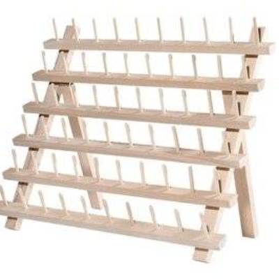 Garnständer Garnregal Garnrollenhalter aus Holz für 60 Farben 32x40cm ( Stück19,90 €)
