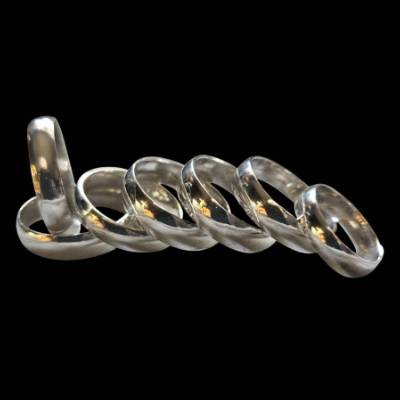 Bandring schlicht und glänzend – 5 mm breite Ringschiene, bequemer Sitz