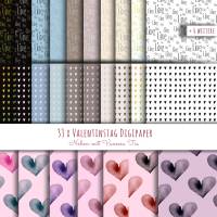 Valentinstag Digipaper