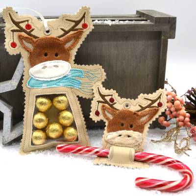 Stickdatei Rentier Füllobjekt ITH