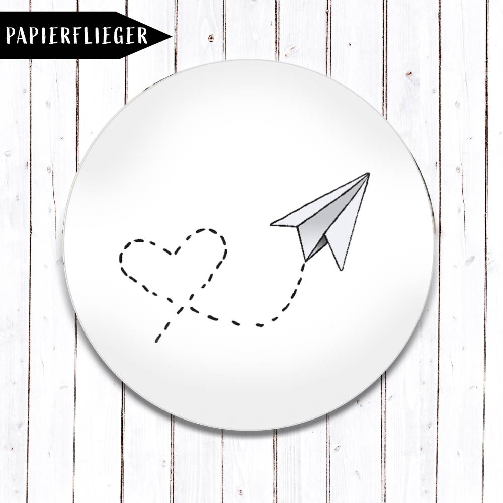Papierflieger Love Magnet Bild 1