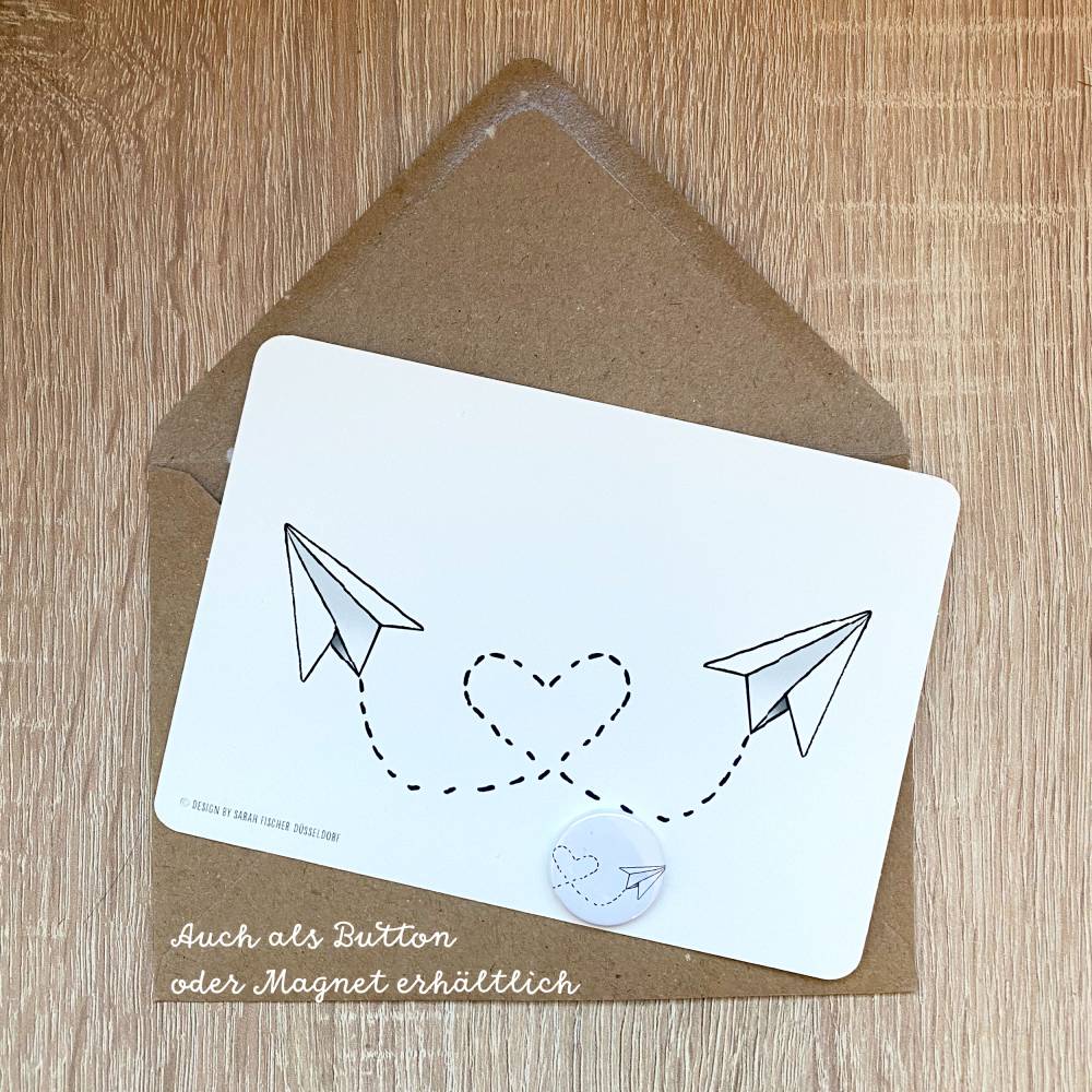 Papierflieger Love Magnet Bild 6