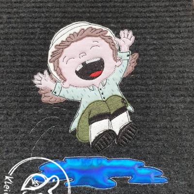 Doodle Stickdatei Pfützenspringerin Frieda