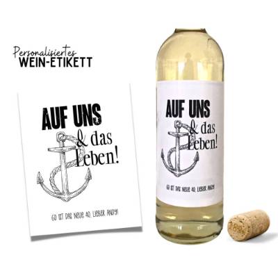 Personalisiertes Weinflaschen Etikett | Geschenk Geburtstag 