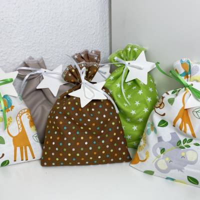 Adventskalender affe dschungl tier Kalender Advent selber befüllen Säckchen Baumwolle Taschen Tüten Türchen Weihnachten