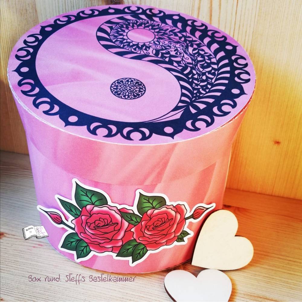 Digiset und Plott Yin und Yang mit Rosen Bild 5