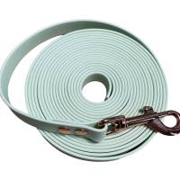 Schleppleine aus Coated Webbing Breite 16 mm, mintgrün, Länge wählbar bis 30 m, wahlweise mit Handschlaufe