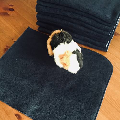 DiBi's PipiPad*  urindicht und formstabil "dunkelblau" 4-Set Fleechaltung Tiere Zubehör Meerschweinchen inko