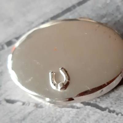 Pillendose Hufeisen , Glücksbringer