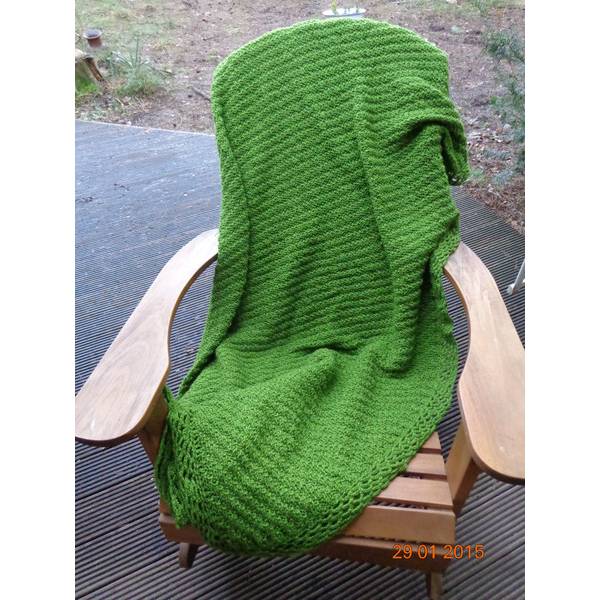 gestrickte Tagesdecke 220 x 210 cm