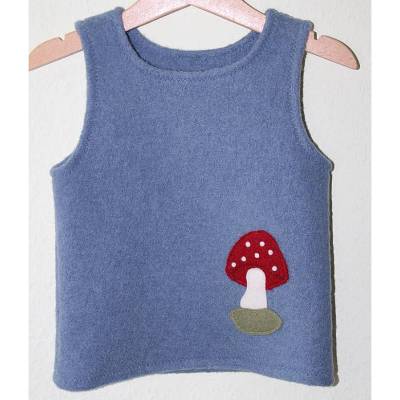 Pullunder - Wollwalk - Pullover - Fliegenpilz - Gr. 74