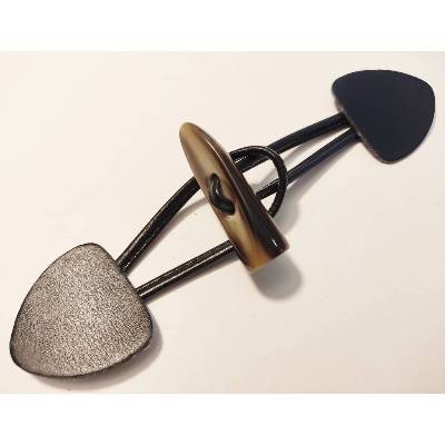 Knebelknopf-Set,Knebelknopf,Toggle Button,Hornknopf,Knopf,Button,Lederpatches,Mantelverschluss,Jackenknopf,Dufflecoat,