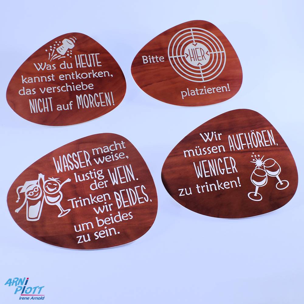 Plotterdatei – Lustige Sprüche Filz Untersetzer - Glasuntersetzer, Getränkeuntersetzer mit Spruch, Camping Geschenk Bild 4