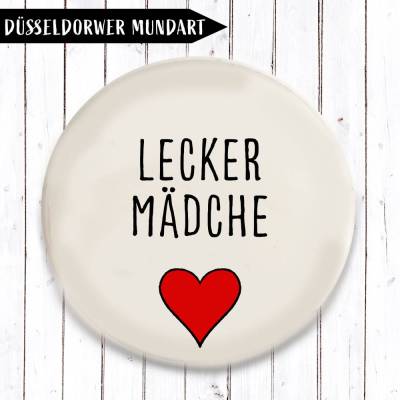 Lecker Mädche Button 3 Größen nach Wahl