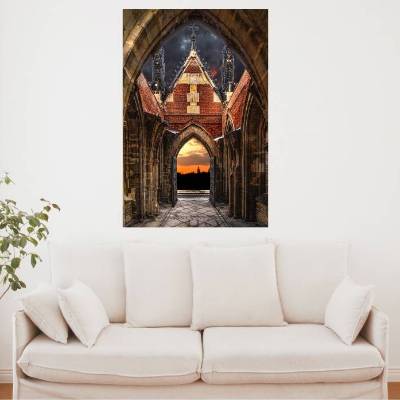 It's Fantasy - St. Nikolai Mahnmal, Hamburg Foto Datei, Abmessung nach Wunsch, max. Höhe 171,59 cm x Breite 114,41 c