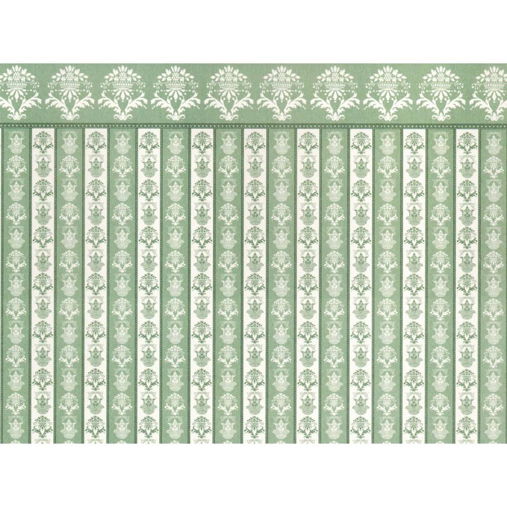 Puppenhaus Tapete, Lemon William Morris, Küche Blau Grün, Miniatur 1:12; Peel & Stick oder Premium Matte
