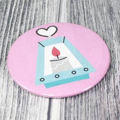 Niedlicher Kühlschrankmagnet Ø 58mm Laterne Küche Kawaii Geschenkidee Pinnwand Erinnerung Cute