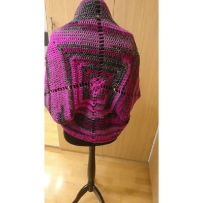 Cardigan, Seelenwärmer "Vampire Glitter" gehäkelt mit eingesponenem Lurexfaden Größe S
