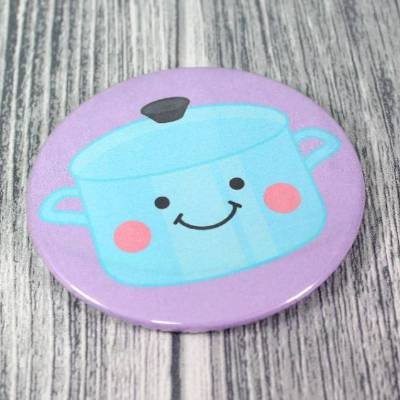 Niedlicher Kühlschrankmagnet # Ø 58mm Magnet Topf Küche Kawaii Geschenkidee Pinnwand Erinnerung Cute