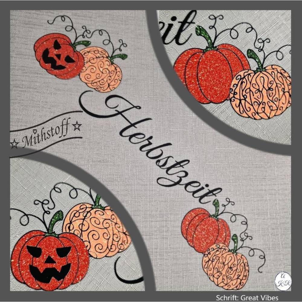 Plotterdatei - Herbst Kürbis - SVG - DXF - Datei - Mithstoff - Kürbisse - Mandala Bild 2