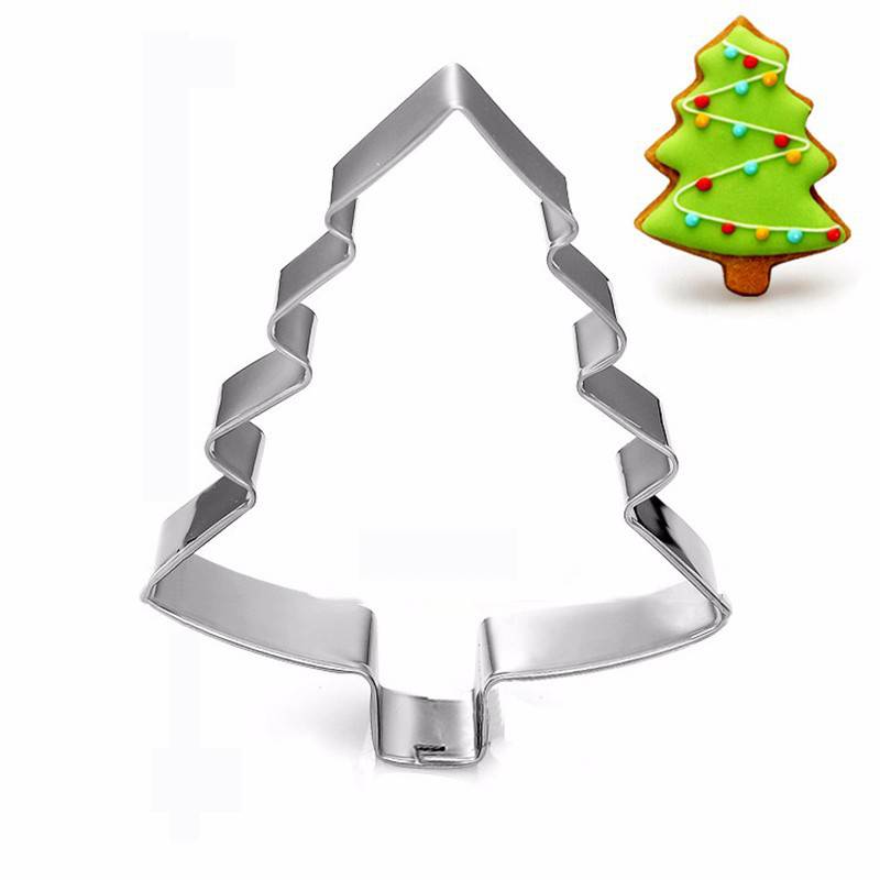 Ausstechform Tannenbaum, Edelstahl, Plätzchen, Form für Gebäck, backen, Formen,74x57mm