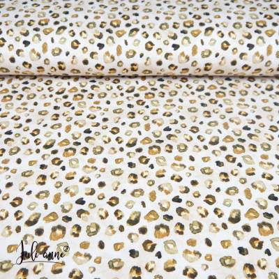 Sommersweat / French Terry Leo Gold - Creme 