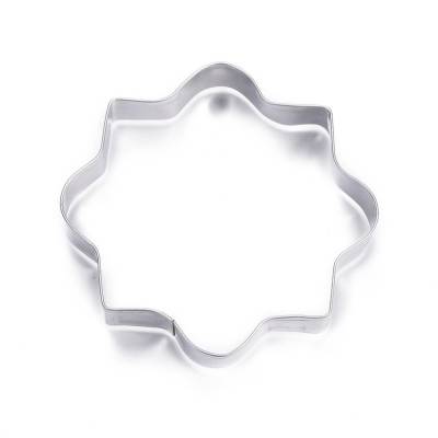 Ausstechform Flocke,  Edelstahl, Plätzchen, Form für Gebäck, backen, Formen, 76x76mm