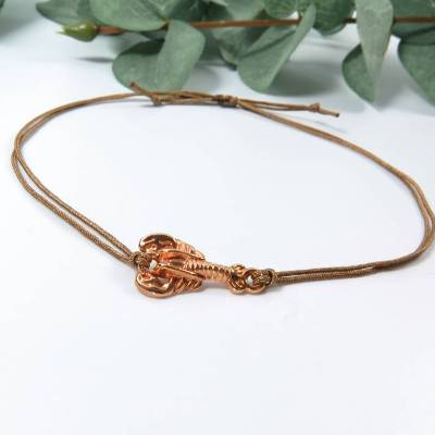 Armband Skorpion rosegoldfarben Freundschaftsarmband Farbwahl 25 Farben Makramee Sternzeichen