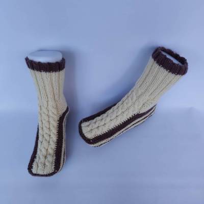 wunderschöne gestrickte Bettschuhe 39 - 41