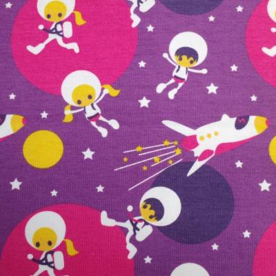 Liandlo Bio-Jersey Astronauten lila/pink Rest 1m