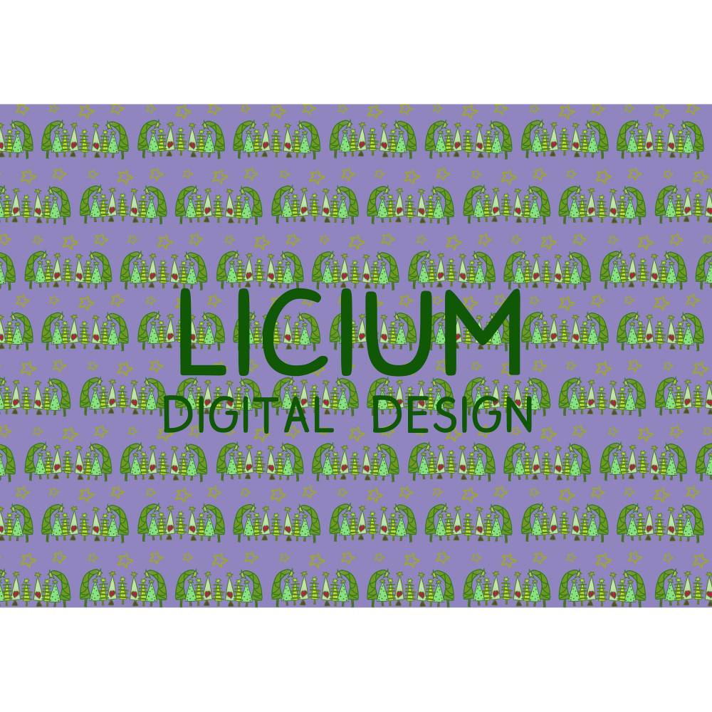 diy Geschenktüte oder Geschenkpapier - digitale Datei - Muster für den A4 Ausdruck -- Tannenbäume Bild 4